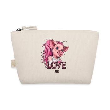 Jolie fille d’anime avec l’amour des cochons - Trousse biologique - nature - Devant