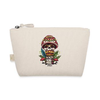 Mushroom Skull Skull Totem - Organic Pouch - nature - Front