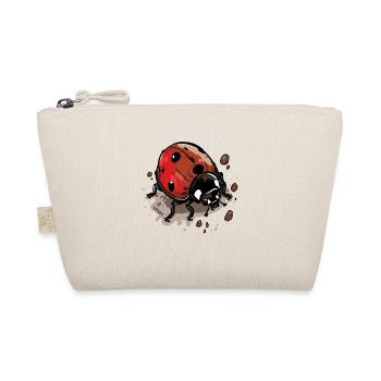 Cute cartoon ladybug in nature - Organic Pouch - nature - Front
