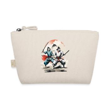 Samurai Picture Retro Vintage Ukiyo-E Aesthetic - Organic Pouch - nature - Front