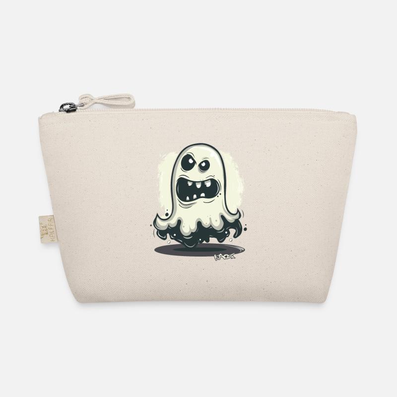 Dark, grim, crazy, funny ghost Organic Pouch