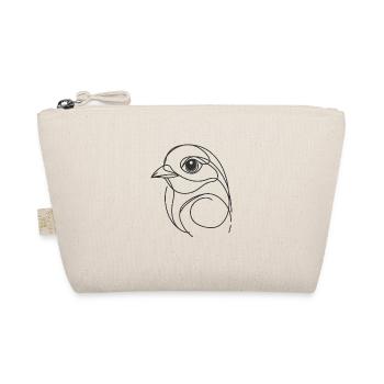 Line Art Dad Mom - Bird - Organic Pouch - nature - Front