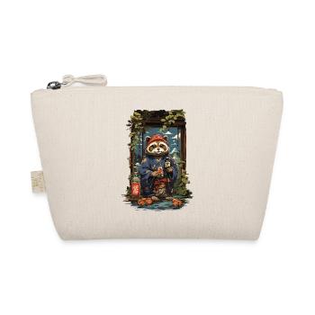 Vintage Art raton laveur chien saké japonais - Trousse biologique - nature - Devant