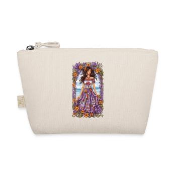 Spanish Beauty Floral Decoration Vintage Bohemian - Organic Pouch - nature - Front