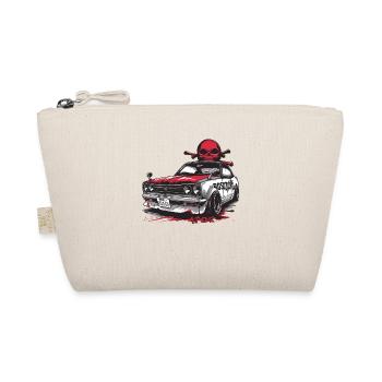 Japanese Road Racing: Bosozuko JDM Retro Car - Organic Pouch - nature - Front
