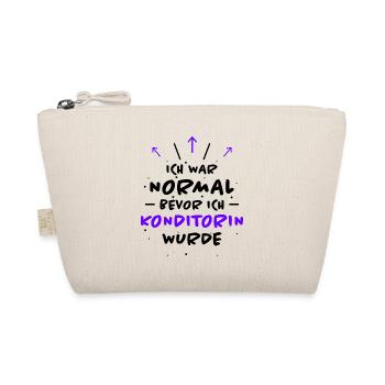 Konditorin Spruch Backen Witz Konditorin Geschenk - Bio-Täschchen - Natur - Vorne