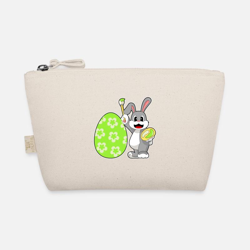 Bunny Easter Easter Egg Painting Organic Pouch