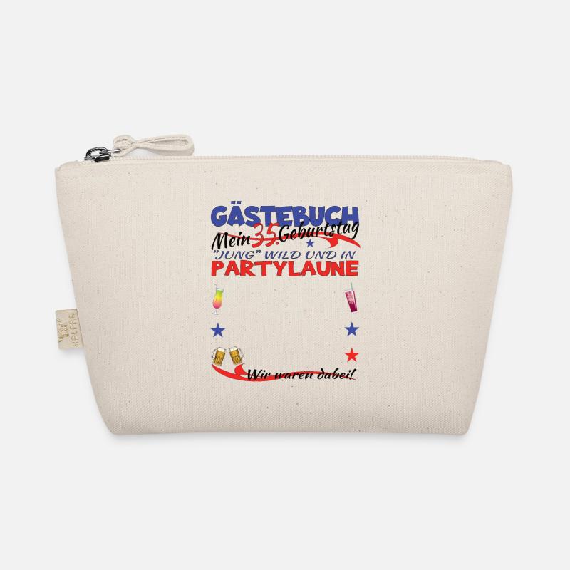 35. Geburtstag Mann und Frau Gästebuch Bio-Täschchen