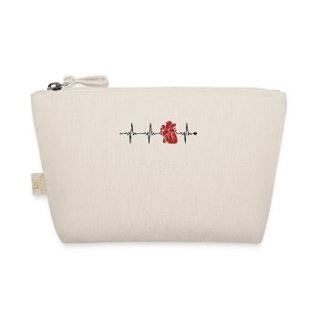 Heart Surgery Heartbeat Catheter Survivor Open - Organic Pouch - nature - Front