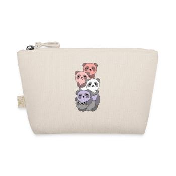 cupioromantic Flag Pride LGBTQ süßer Panda - Bio-Täschchen - Natur - Vorne