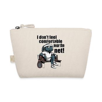 Tennis Netzspieler Fisch Funny Tasse - Bio-Täschchen - Natur - Vorne