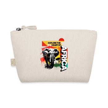 Africa Elephant Nature Adventure Wilderness Safari - Organic Pouch - nature - Front