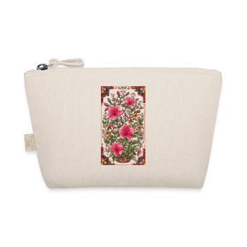 Deco Floral Vintage Aesthetic Streetwear Design - Organic Pouch - nature - Front