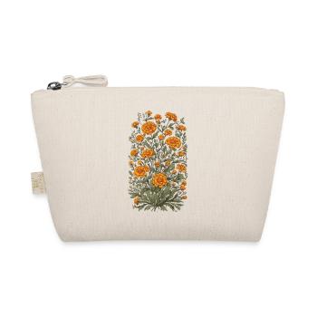 Vintage Blumen Design Tagetes Ästhetik - Bio-Täschchen - Natur - Vorne