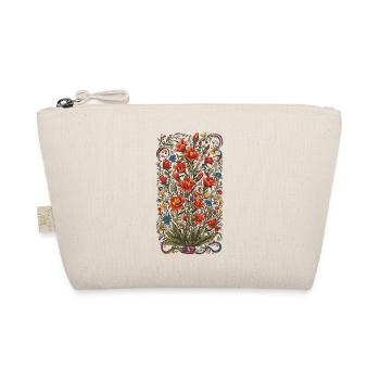Décoration Florale Colorée Vintage Esthétique Streetwear - Trousse biologique - nature - Devant