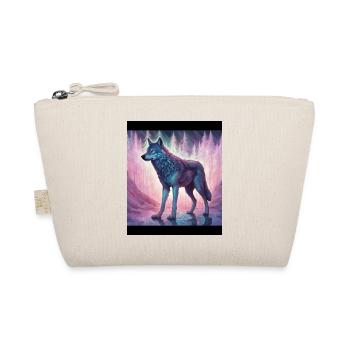 Loup dans les aurores boréales - Trousse biologique - nature - Devant