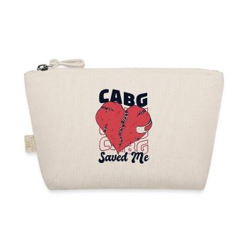 CABG Saved Me Pacemakers Catheter Open Heart - Organic Pouch - nature - Front