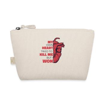 My Own Heart Tried To Kill Me But I Won Open - Organic Pouch - nature - Front