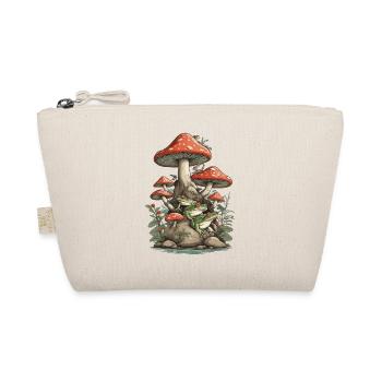 Nature Vintage Frog Design Streetwear Aesthetic - Organic Pouch - nature - Front