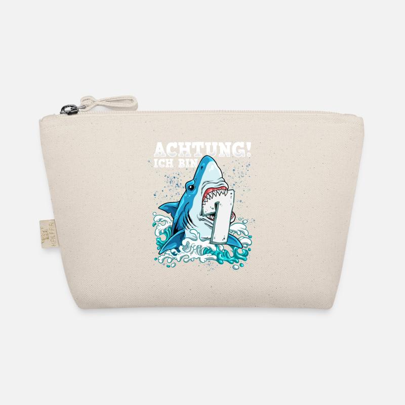 7th Birthday Shark Organic Pouch