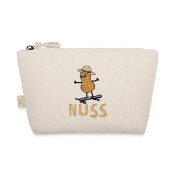 Peanut Skater Skating Teens Kids Kid - Organic Pouch - nature - Front