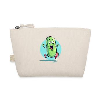 Un dessin d’un concombre qui court joyeusement - Trousse biologique - nature - Devant