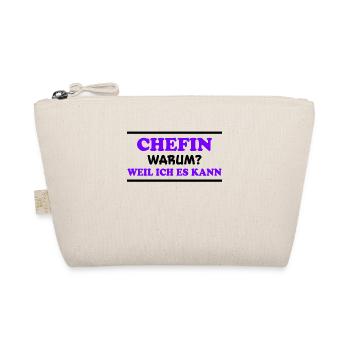 Chefin Spruch Familie Beruf Lustig Chefin Geschenk - Bio-Täschchen - Natur - Vorne
