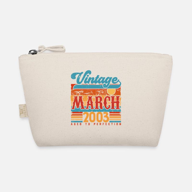 März 2003, März 2003 Vintage Jubiläumsgeschenk. Bio-Täschchen
