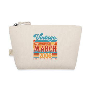 March 2006, March 2006 Vintage Anniversary Gift. - Organic Pouch - nature - Front