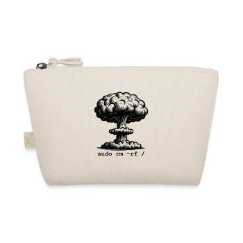 Linux Funny Linux Command Sudo RM RF for Men - Organic Pouch - nature - Front