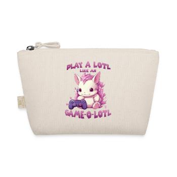 Kawaii Axolotl Gamer T | Anime Gamer Outfit | - Bio-Täschchen - Natur - Vorne