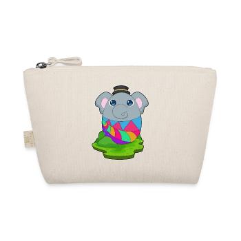 Elefant Ostern Osterei - Bio-Täschchen - Natur - Vorne