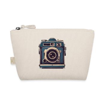 Vintage Photo Camera Aesthetic Retro Camera - Organic Pouch - nature - Front