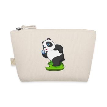 Panda Jogger Joggen Sport - Bio-Täschchen - Natur - Vorne