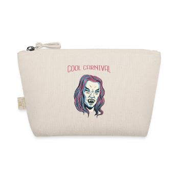 Cool Vampire Retro Halloween Beautiful Hot Fashion - Organic Pouch - nature - Front