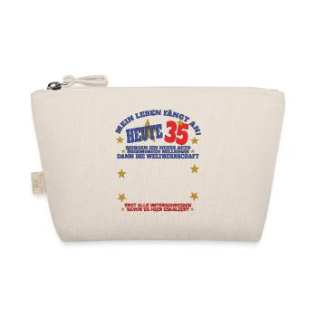 35e anniversaire homme et femme livre d’or - Trousse biologique - nature - Devant
