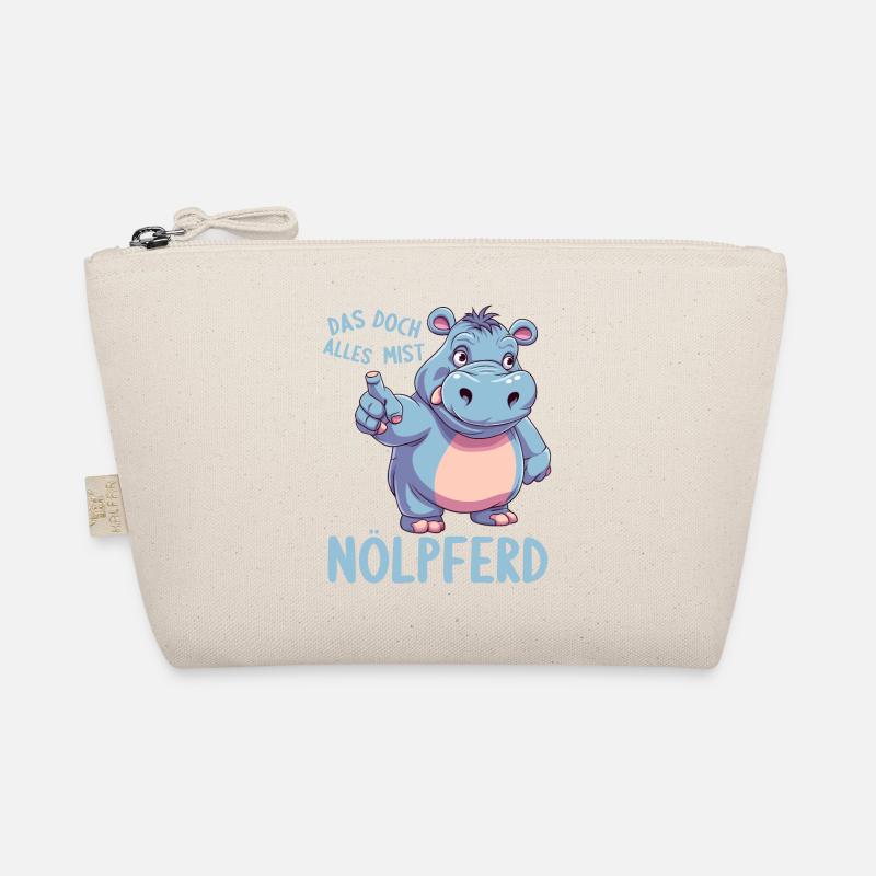 Nilpferd Hippo meckern Meckerer Nölpferd Bio-Täschchen