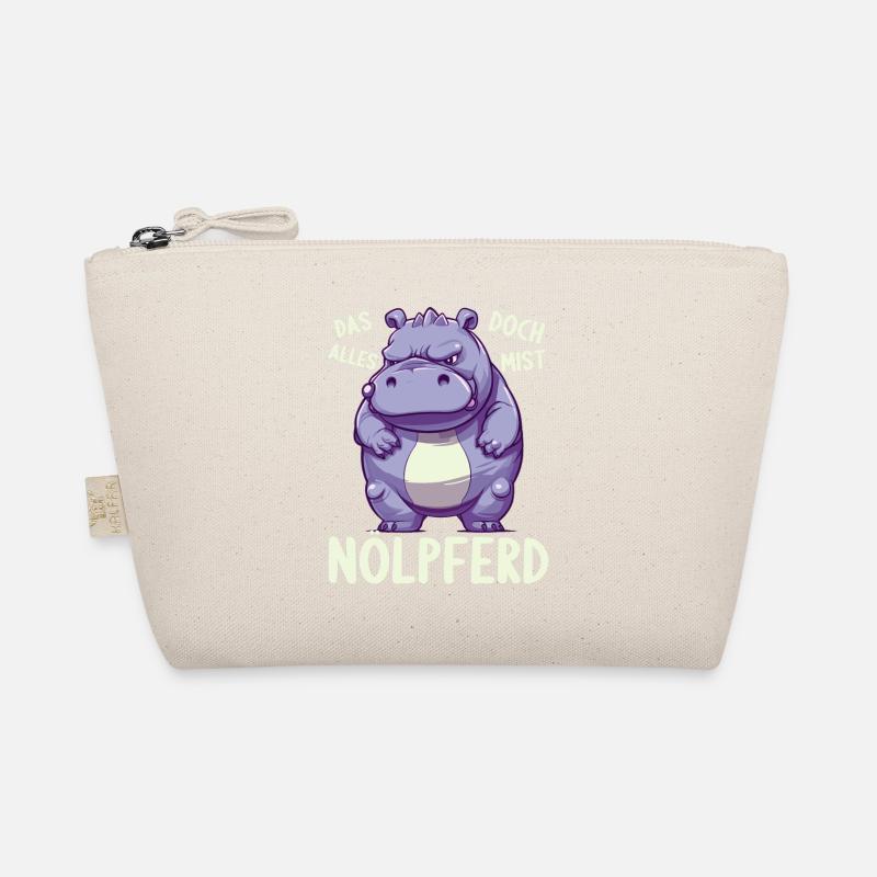 Nilpferd Hippo meckern Meckerer Nölpferd Bio-Täschchen