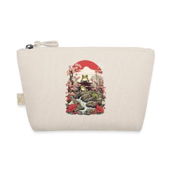Frog Streetwear Aesthetic Vintage Design - Organic Pouch - nature - Front