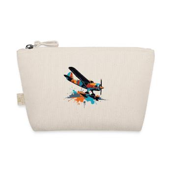 Model Airplane Pilot Airplane Hobby Airplane - Organic Pouch - nature - Front