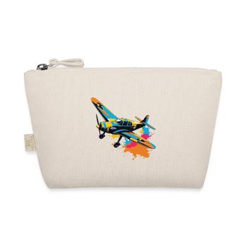 Model Airplane Pilot Airplane Hobby Aesthetic - Organic Pouch - nature - Front