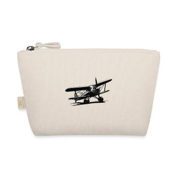 Model Airplane Pilot Flight Hobby Flyer - Organic Pouch - nature - Front