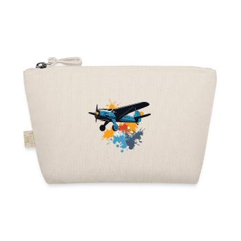Model Airplane Pilot Airplane Hobby Design - Organic Pouch - nature - Front