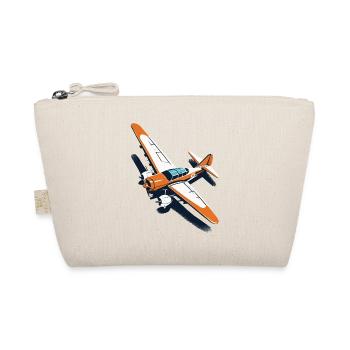 Model Airplane Pilot Airplane Airplane Hobby Design - Organic Pouch - nature - Front
