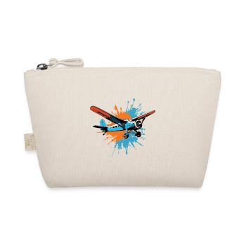 Model Airplane Pilot Airplane Hobby Passion - Organic Pouch - nature - Front