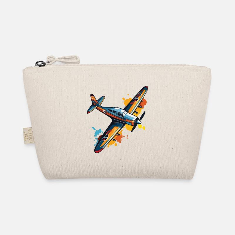 Model Airplane Pilot Airplane Hobby Design Organic Pouch