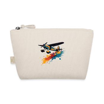 Model Airplane Pilot Airplane Hobby Passion - Organic Pouch - nature - Front