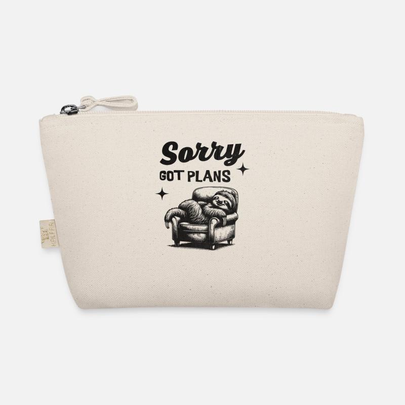 Sorry, Got Plans - tired sloth Organic Pouch