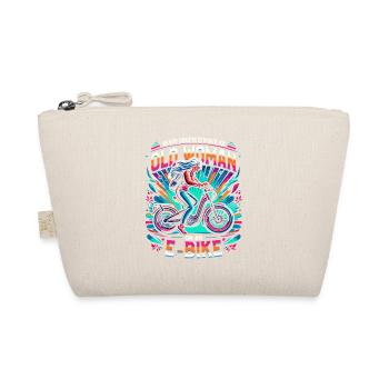 Never Underestimate An Old Woman On An E-Bike - Organic Pouch - nature - Front