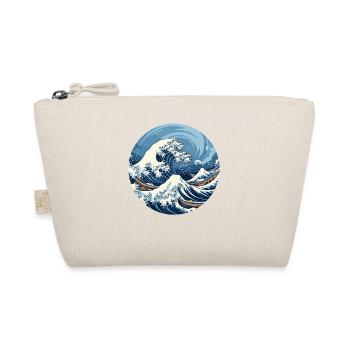 Große Welle The Great Wave Kanagawa - Bio-Täschchen - Natur - Vorne